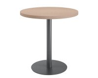 Mesa de reunión redonda Ecla roble claro Ø 80 cm