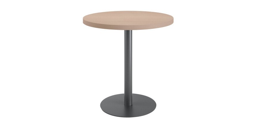 Table de réunion ronde chêne clair Ø 80 cm - Arch