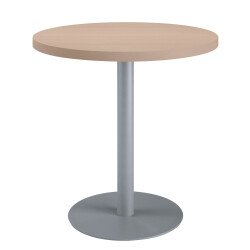 Table de réunion ronde chêne clair Ø 80 cm - Arch