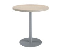 Mesa de reunión redonda Ecla roble gris Ø 80 cm pata aluminio