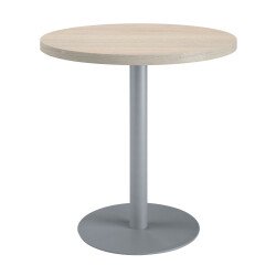 Mesa de reunión redonda Ecla roble gris Ø 80 cm