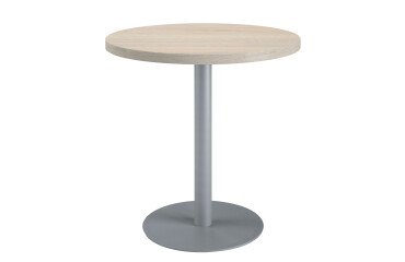 Mesa de reunión redonda Ecla roble gris Ø 80 cm