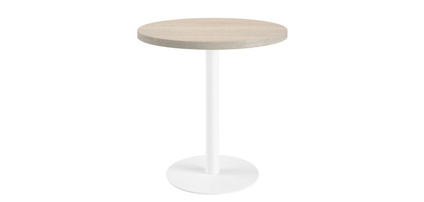 Table de réunion ronde chêne gris Ø 80 cm - Arch