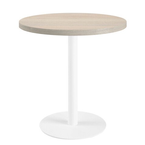 Table de réunion ronde chêne gris Ø 80 cm - Arch