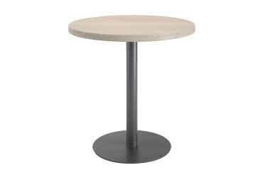 Mesa de reunión redonda Ecla roble gris Ø 80 cm