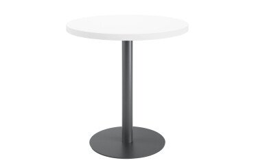 Mesa de reunión redonda Ecla blanca Ø 80 cm