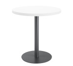 Mesa de reunión redonda Ecla blanca Ø 80 cm