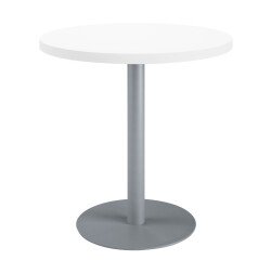 Mesa de reunión redonda Ecla blanca Ø 80 cm