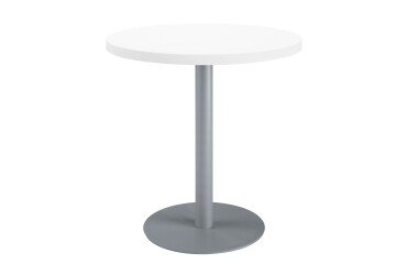 Mesa de reunión redonda Ecla blanca Ø 80 cm