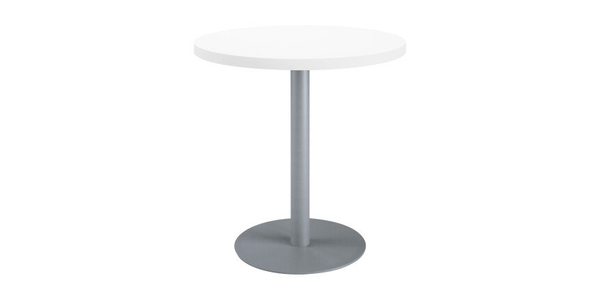 Table de réunion ronde blanc Ø 80 cm - Arch