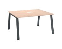 Table de réunion modulable ECLA L 140 x P 126 piétement métal