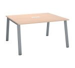 Table de réunion modulable ECLA L 140 x P 126 piétement métal
