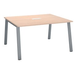 Table de réunion modulable ECLA L 140 x P 126 piétement métal