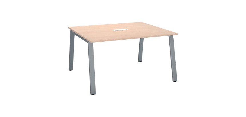 Table de réunion modulable ECLA L 140 x P 126 piétement métal
