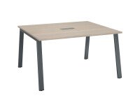 Tabelle für modulare Besprechung ECLA L 140 x P 126 Metallgestell