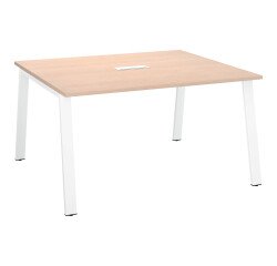 Table de réunion modulable ECLA L 140 x P 126 piétement métal