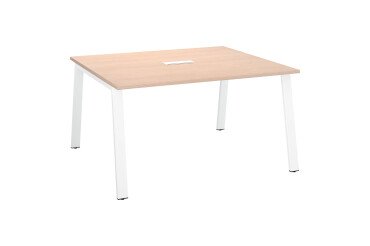 Table de réunion modulable ECLA L 140 x P 126 piétement métal