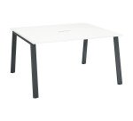 Table de réunion modulable ECLA L 140 x P 126 piétement métal