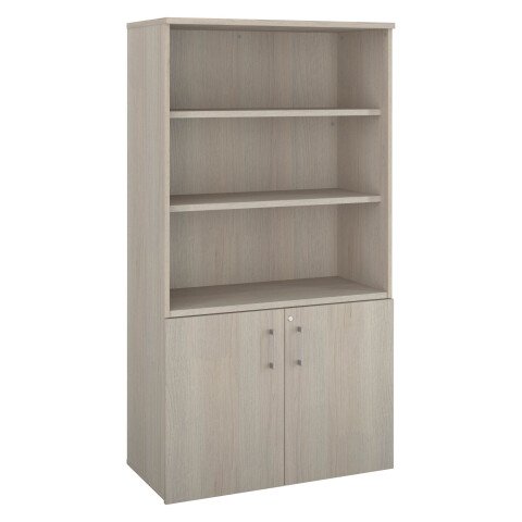 Biblioteca con puertas Ecla Alt 182 x An 100 cm roble gris