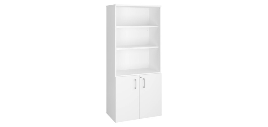 Bibliothèque haute H 182 x L 80 cm avec portes basses – Arch