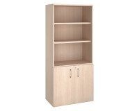 Biblioteca de madera con puertas ECLA Al 182 x An 80 cm 