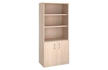 Biblioteca de madera con puertas ECLA Al 182 x An 80 cm 
