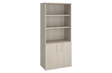 Biblioteca de madera con puertas ECLA Al 182 x An 80 cm 