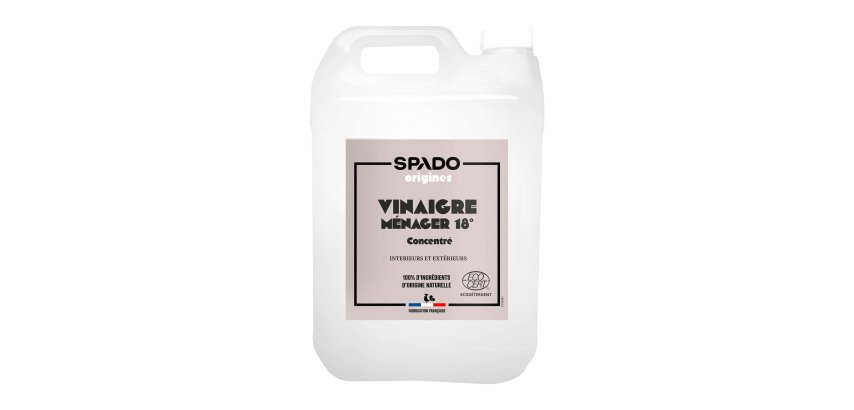 Vinaigre blanc ménager 18° - Bidon de 5 litres