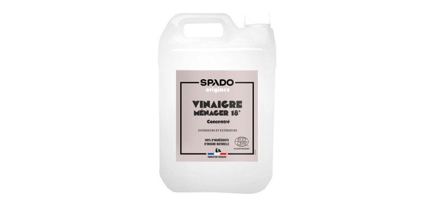 Vinaigre blanc ménager 18° - Bidon de 5 litres