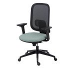 Chaise de bureau Alaia dossier maille avec accoudoirs 1D
