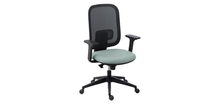 Chaise de bureau Alaia dossier maille avec accoudoirs 1D