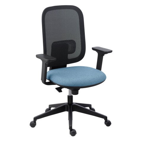 Office chair ALIA - mesh backrest - synchronous mechanism - with or without - adjustable lumbar support in height