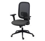 Chaise de bureau ALIA - dossier maille - mécanisme synchrone - avec ou sans - soutien lombaire réglable en hauteur