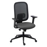 Office chair ALIA - mesh backrest - synchronous mechanism - with or without - adjustable lumbar support in height