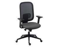 Silla de oficina Alia - respaldo malla - reposabrazos 3D