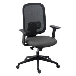 Chaise de bureau ALIA - dossier maille - mécanisme synchrone - avec ou sans - soutien lombaire réglable en hauteur