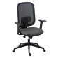 Office chair ALIA - mesh backrest - synchronous mechanism - with or without - adjustable lumbar support in height