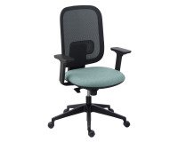 Silla de oficina Alia - respaldo malla - reposabrazos 3D