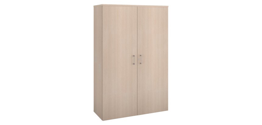 Armoire haute bois H 182 x L 120 cm avec portes battantes - Arch