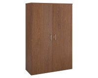 Armoire haute bois H 182 x L 120 cm avec portes battantes noyer - Arch