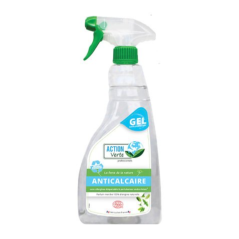 Gel nettoyant anticalcaire Action Verte professionnels - Spray de 750 ml