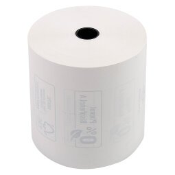 Papel térmico Exacompta 80 x Ø 72 x 12 mm x 76m 55g 43818E 1 copia SBPA FSC con impresión en reverso FSC