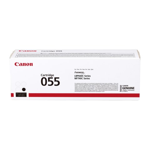 Tóner negro Canon 055 para impresora láser