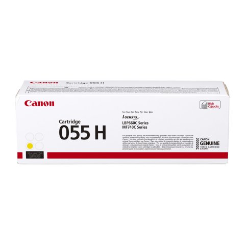 Canon 055H tóner original amarillo alta capacidad
