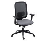Chaise de bureau Alaia dossier maille avec accoudoirs 1D
