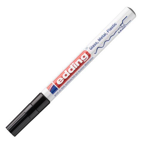 Rotulador permanente edding 780 de tinta opaca brillante negro