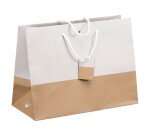 Bolsa de tienda bicolore Luxe asas cuerda 29 x 39 x 18 cm - pack de 10