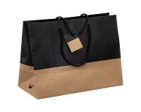 Bolsa de tienda bicolore Luxe asas cuerda 29 x 39 x 18 cm - pack de 10