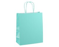 Bolsas tienda kraft asas retorcidas 22 x 18 x 8 cm - 50 bolsas
