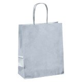 Sac magasin kraft poignées torsadées 22 x 18 x 8 cm - Paquet de 50